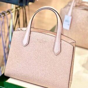 Kate Spade New York Tinsel Satchel (Rose Gold)